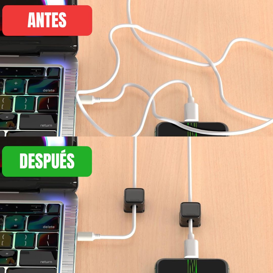 KIT ORGANIZADOR DE CABLES - PACK DE 6 UNIDADES