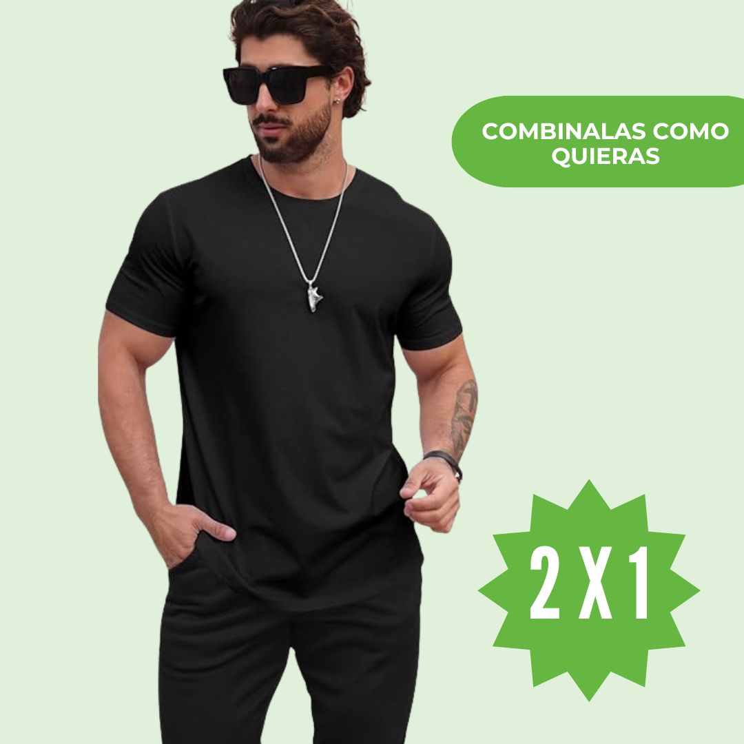 PACK CAMISETAS STYLE PAGA 1 Y LLEVA 2