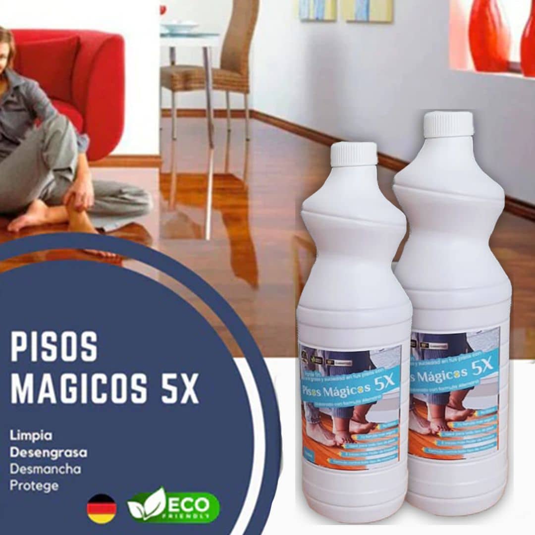Pisos Mágicos 5X™ ¡DESMANCHA, DESENGRASA! Pak x2 - FORMULA ALEMANA🇩🇪