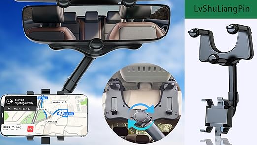 SOPORTE CELULAR CARRO ESPEJO RETROVISOR