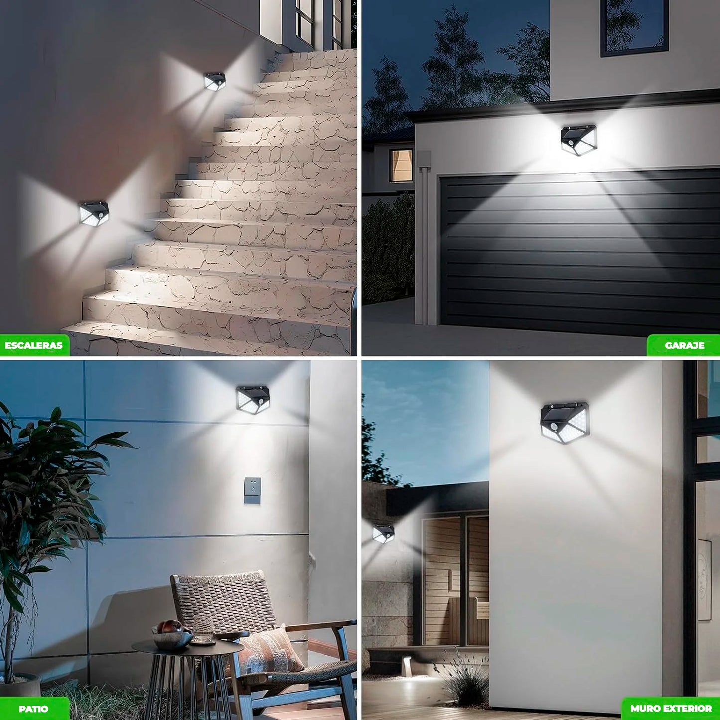 LAMPARA SOLAR 100 LEDS CON SENSOR DE MOVIMIENTO | EL ORIGINAL®