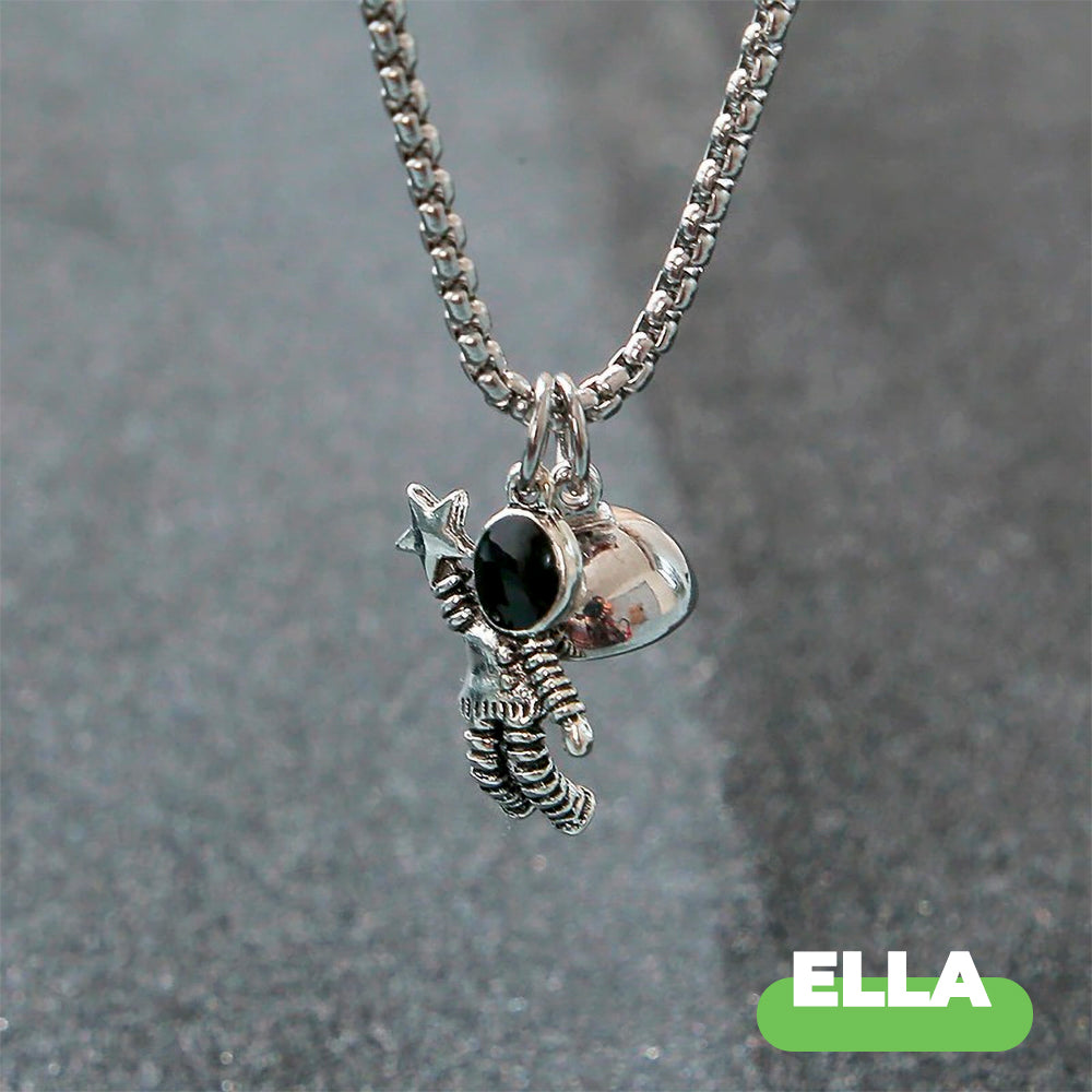 COLLARES 2 X 1 ASTRONAUTAS CORAZON