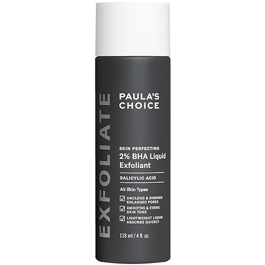PAULA'S CHOICE® Skin Perfecting - Exfoliante líquido de ácido glicolico y ácido salicílico BHA al 2%