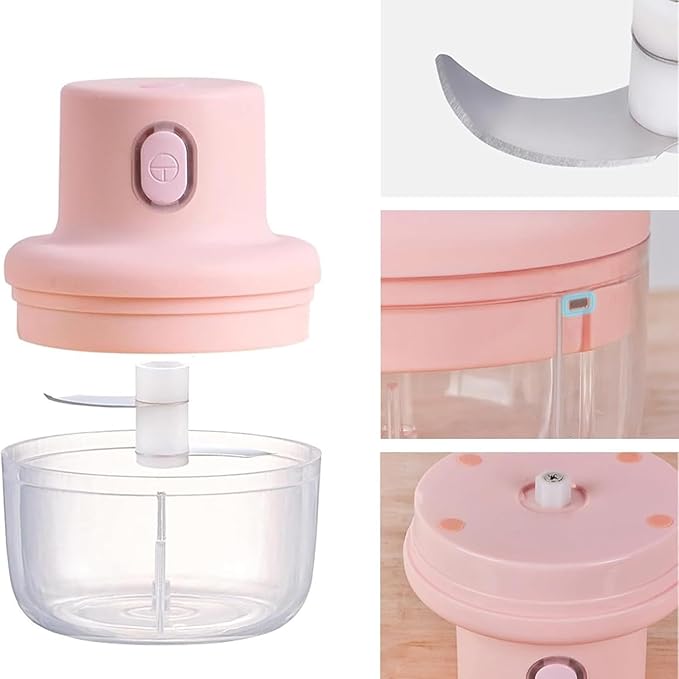 Mini Picador Y Procesador Eléctrico