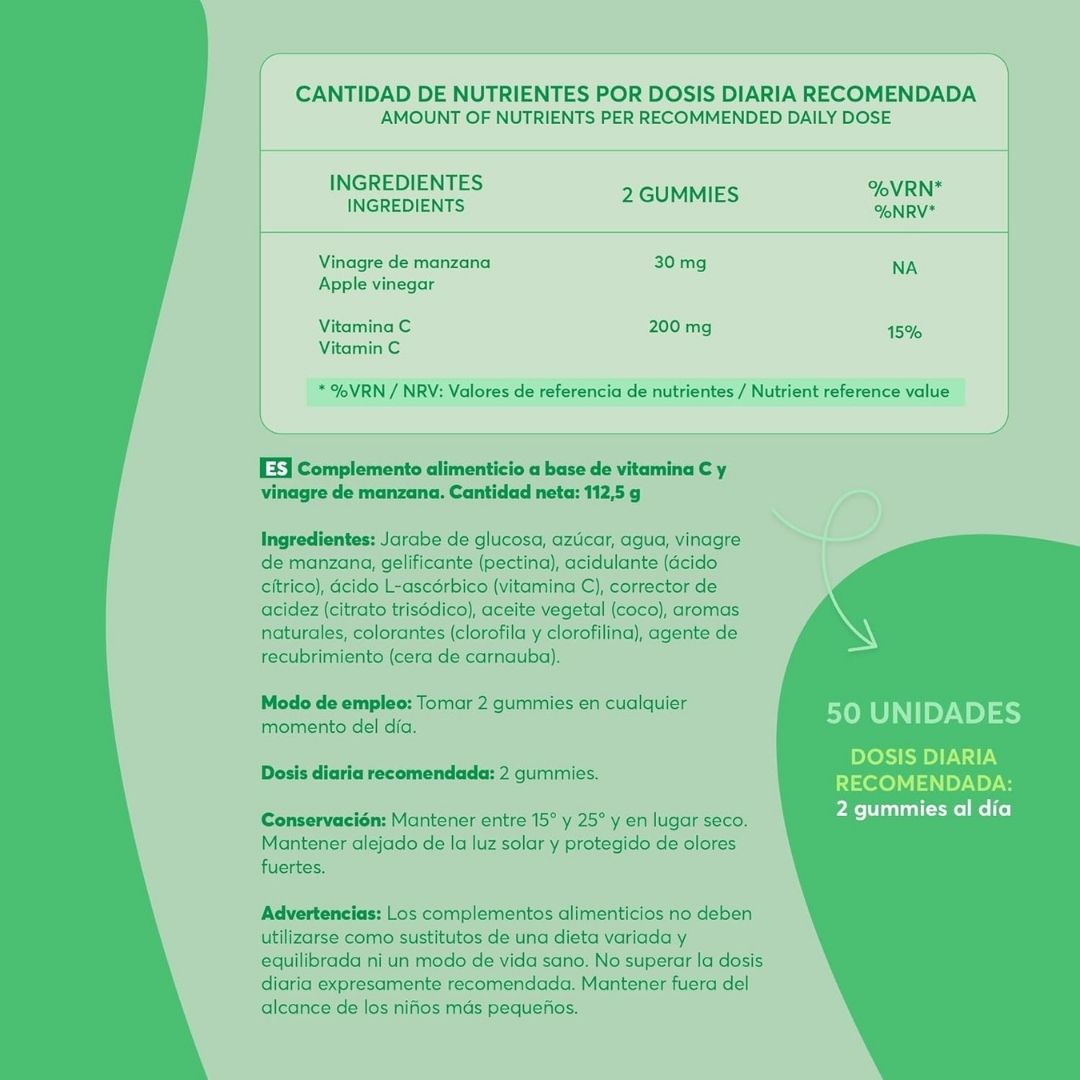 V-GUMMIES® VINAGRE DE MANZANA