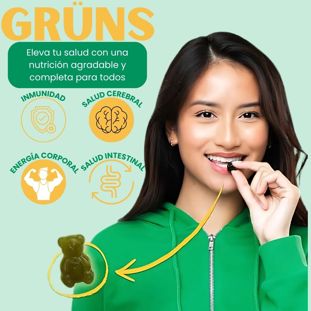 GRUNS - GOMAS VERDES DE SÚPERALIMENTO
