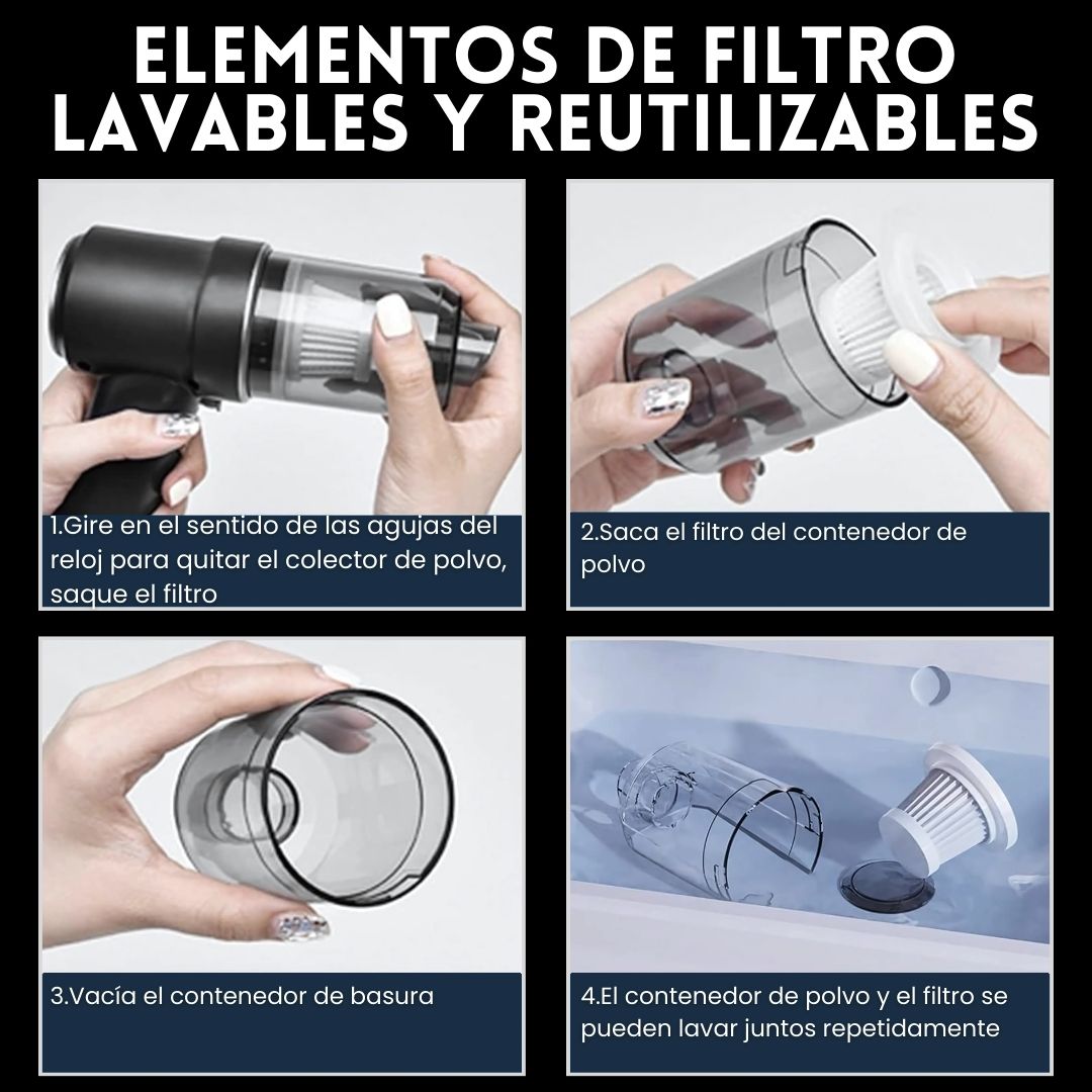 MINI ASPIRADORA 3 EN 1®
