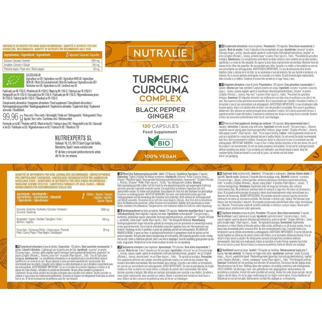 CÚRCUMA COMPLEX® CON PIMIENTA NEGRA Y JENGIBRE