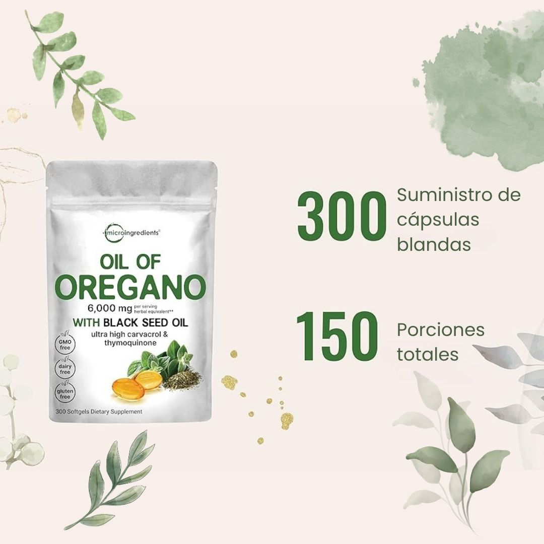MICROINGREDIENTS - OIL OF OREGANO® - 150 CÁPSULAS DE GEL SUAVE