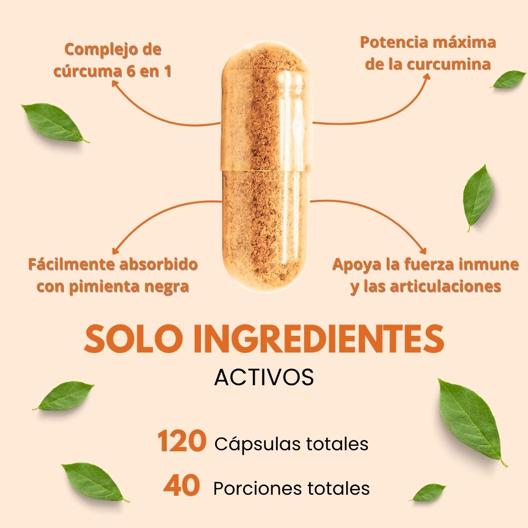 MICROINGREDIENTS TUMERIC® 120 CÁPSULAS DE CÚRCUMA