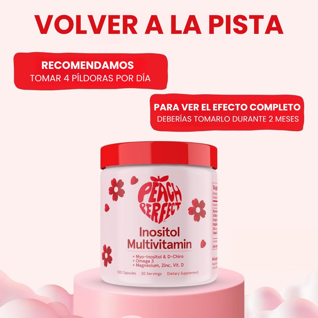 PEACH PERFECT®- 60 Cápsulas multivitamínicas de inositol