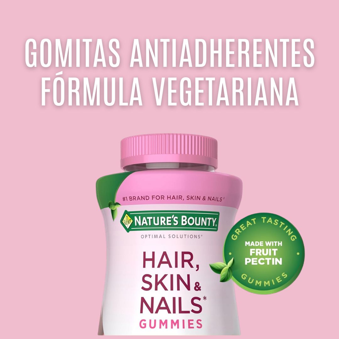 no NATURE’S BOUNTY HAIR SKIN & NAILS® - GOMITAS QUE APOYAN EL FORTALECIMIENTO DEL CABELLO,PIEL Y UÑAS