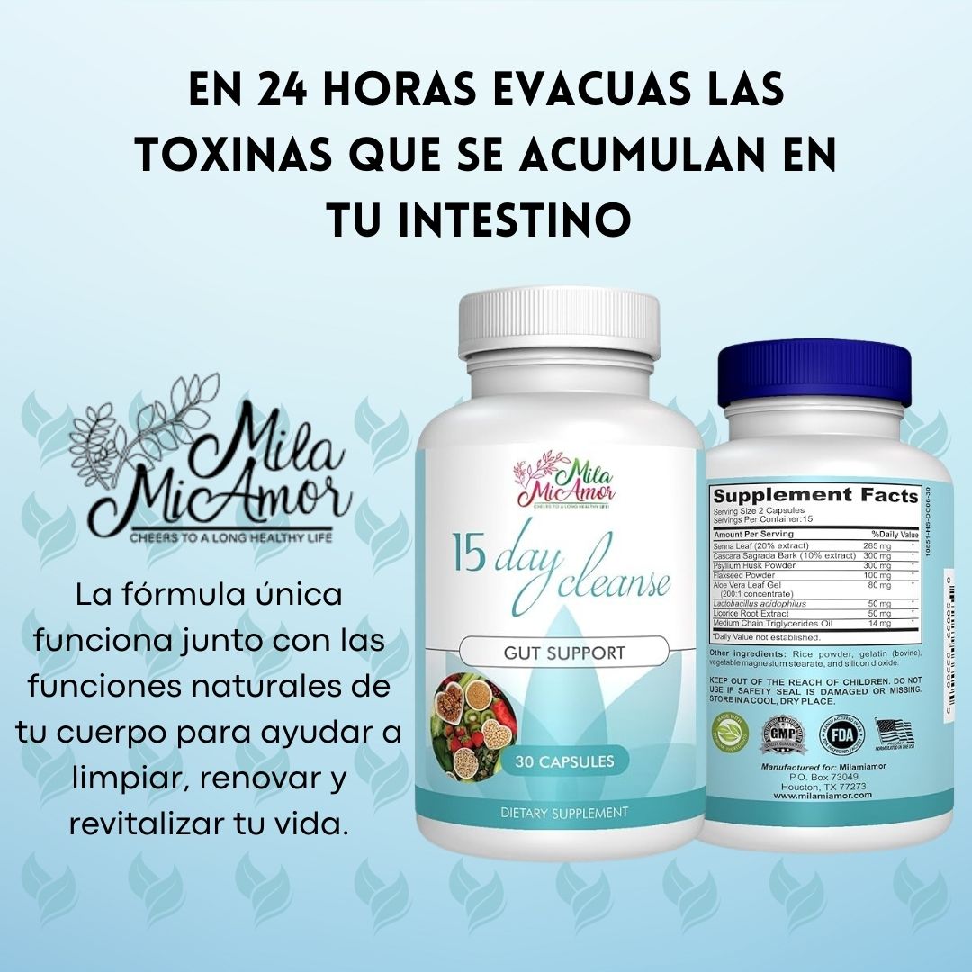 no MILA MIAMOR®️ - 15 DAYS CLEANSE - Desintoxicación avanzada de limpieza para mujeres y hombres