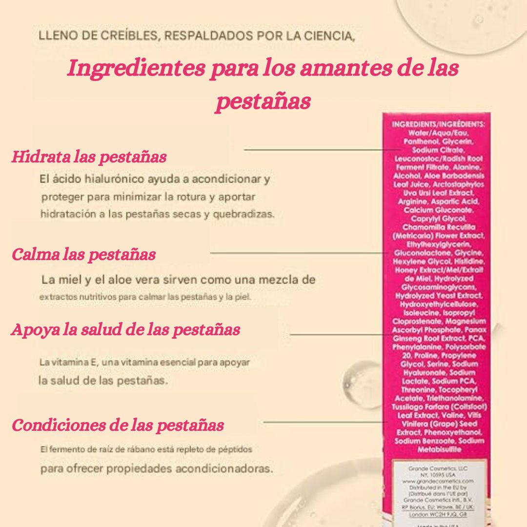 GRANDE COSMETICS GRANDELASH® - SERUM DE CRECIMIENTO PARA PESTAÑAS NO