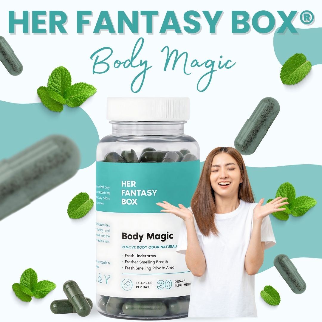 BODY MAGIC - HER FANTASY BOX® - 3O CÁPSULAS DE CLOROFILA