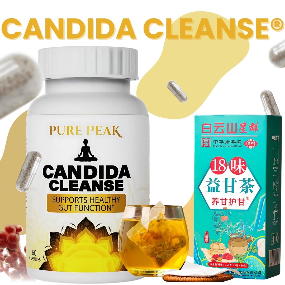 CANDIDA CLEANSE® - 60 CÁPSULAS + TÉ CHUPA PANZA CHINO