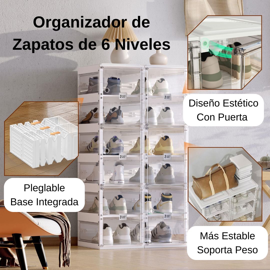 ORGANIZADOR DE ZAPATOS - 6 NIVELES