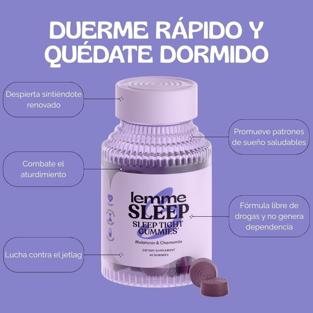 LEMME SLEEP® - GOMAS PARA CONCILIAR EL SUEÑO PROFUNDO