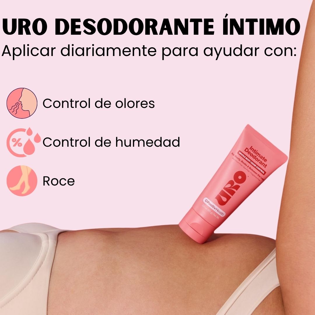 URO® DESODORANTE ÍNTIMO - O POSITIVE HEALTH - SIN FRAGANCIAS