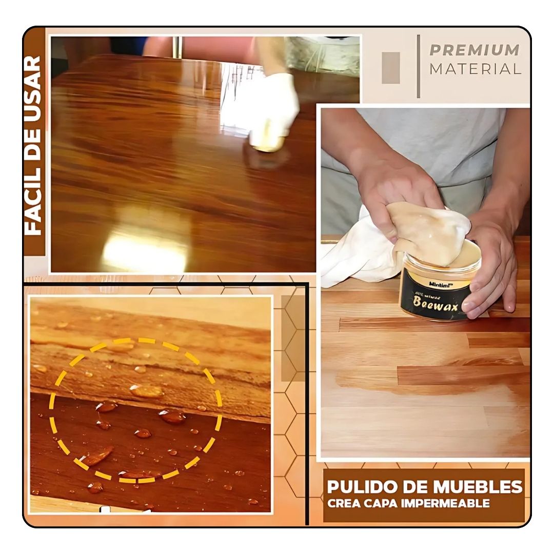 BEEWAX® CERA RESTAURADORA Y BRILLADORA DE MADERA