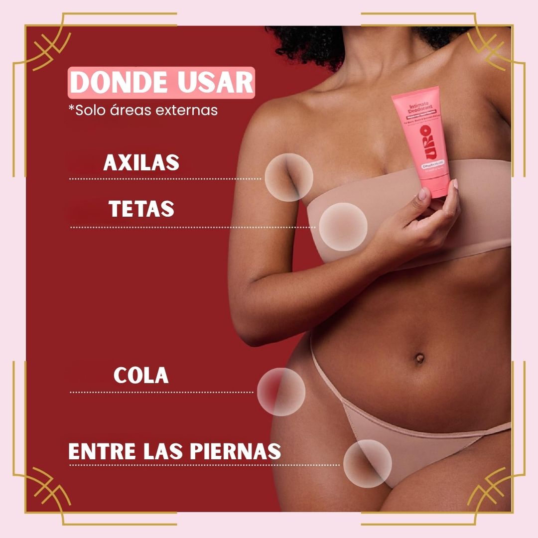 URO® DESODORANTE ÍNTIMO - O POSITIVE HEALTH - SIN FRAGANCIAS