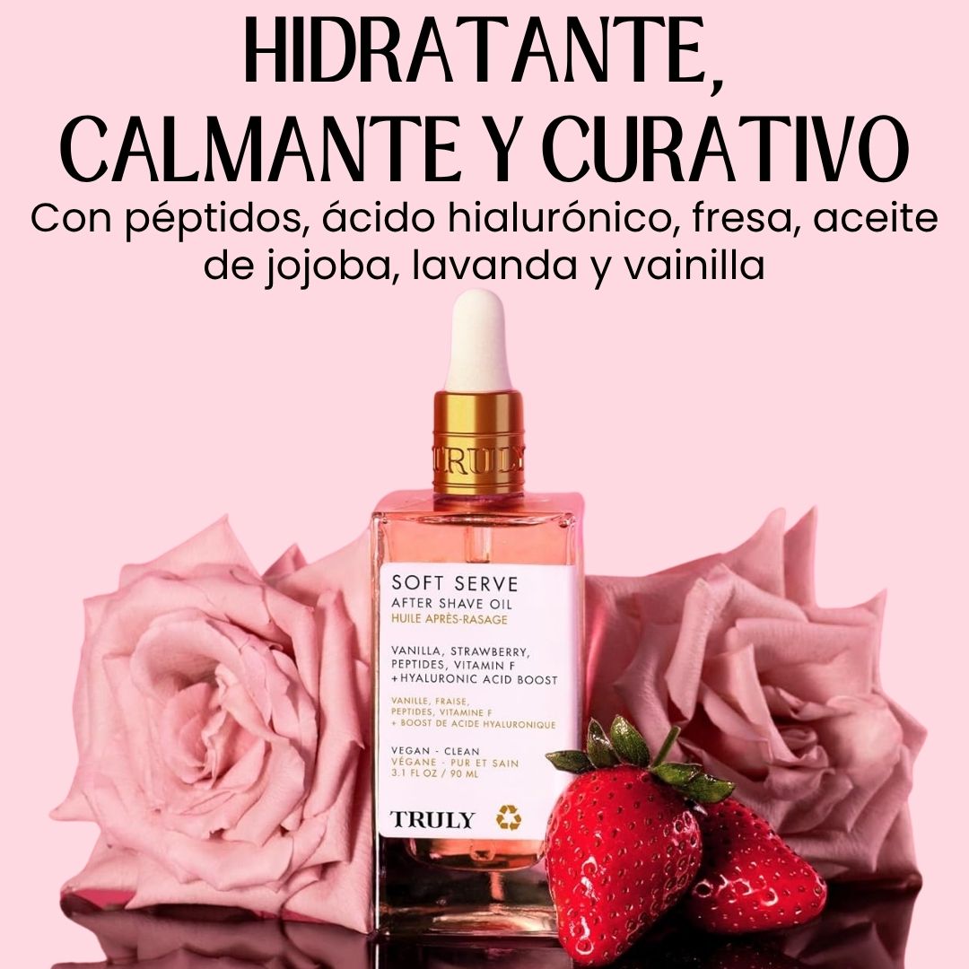 TRULY® BEAUTY SOFT - TÓNICO POST DEPILACIÓN DESPIGMENTATE Y CON AROMA A FRESA