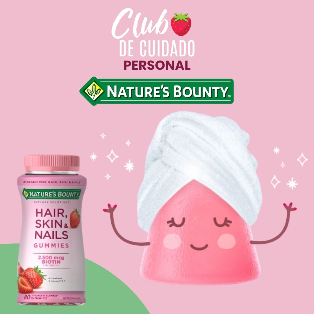 no NATURE’S BOUNTY HAIR SKIN & NAILS® - GOMITAS QUE APOYAN EL FORTALECIMIENTO DEL CABELLO,PIEL Y UÑAS