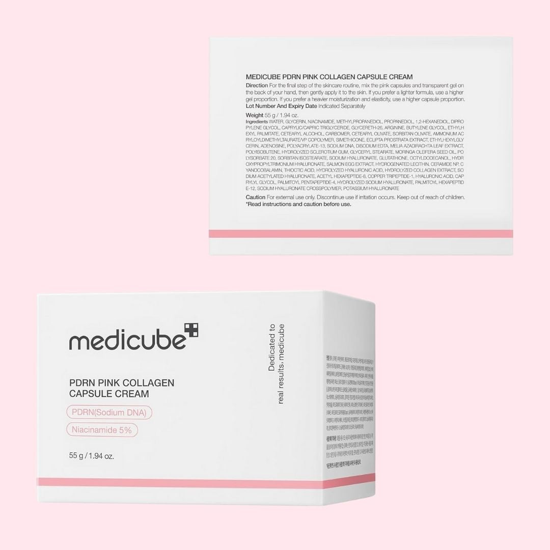 no MEDICUBE® - Crema de cápsulas de colágeno rosa PDRN