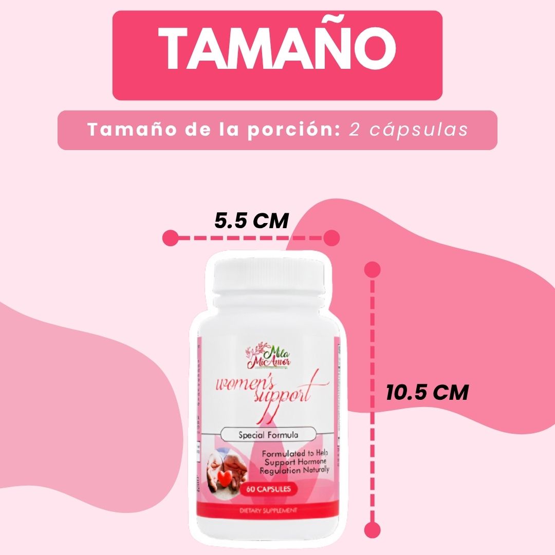 WOMEN’S SUPPORT® MILA MIAMOR - SUPLEMENTO HORMONAL - 60 CÁPSULAS