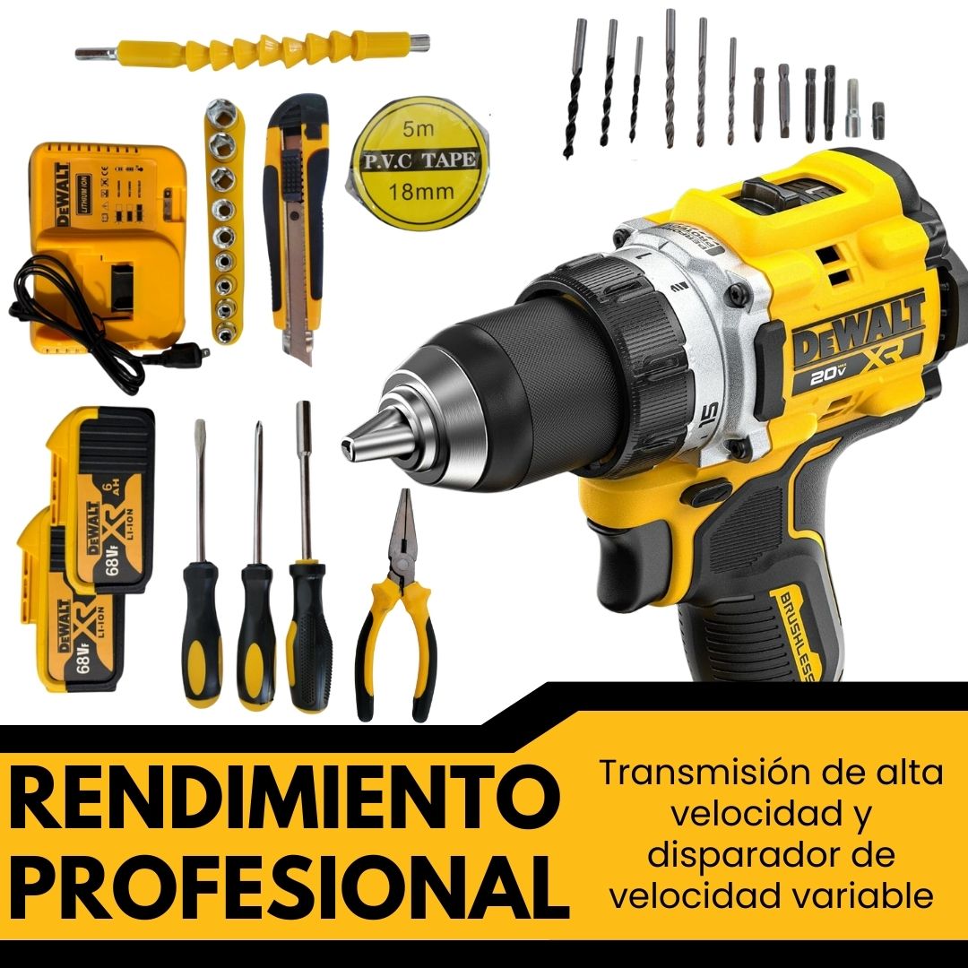 DE WALT® TALADRO INALÁMBRICO -  68V