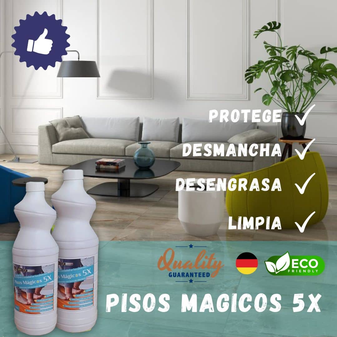 Pisos Mágicos 5X™ ¡DESMANCHA, DESENGRASA! Pak x2 - FORMULA ALEMANA🇩🇪