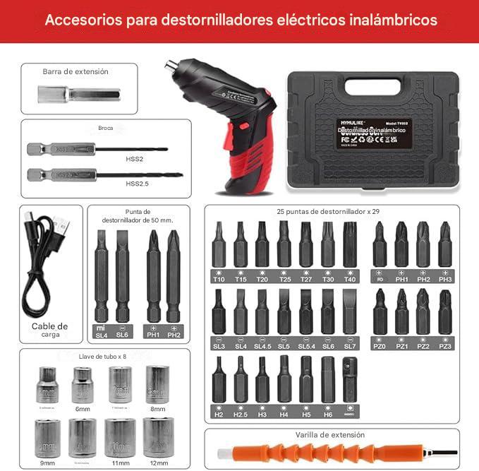 KIT DESTORNILLADOR ELÉCTRICO