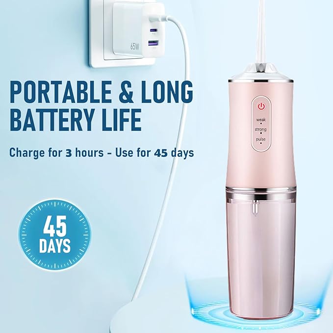 IRRIGADOR ORAL RECARGABLE 3 MODOS