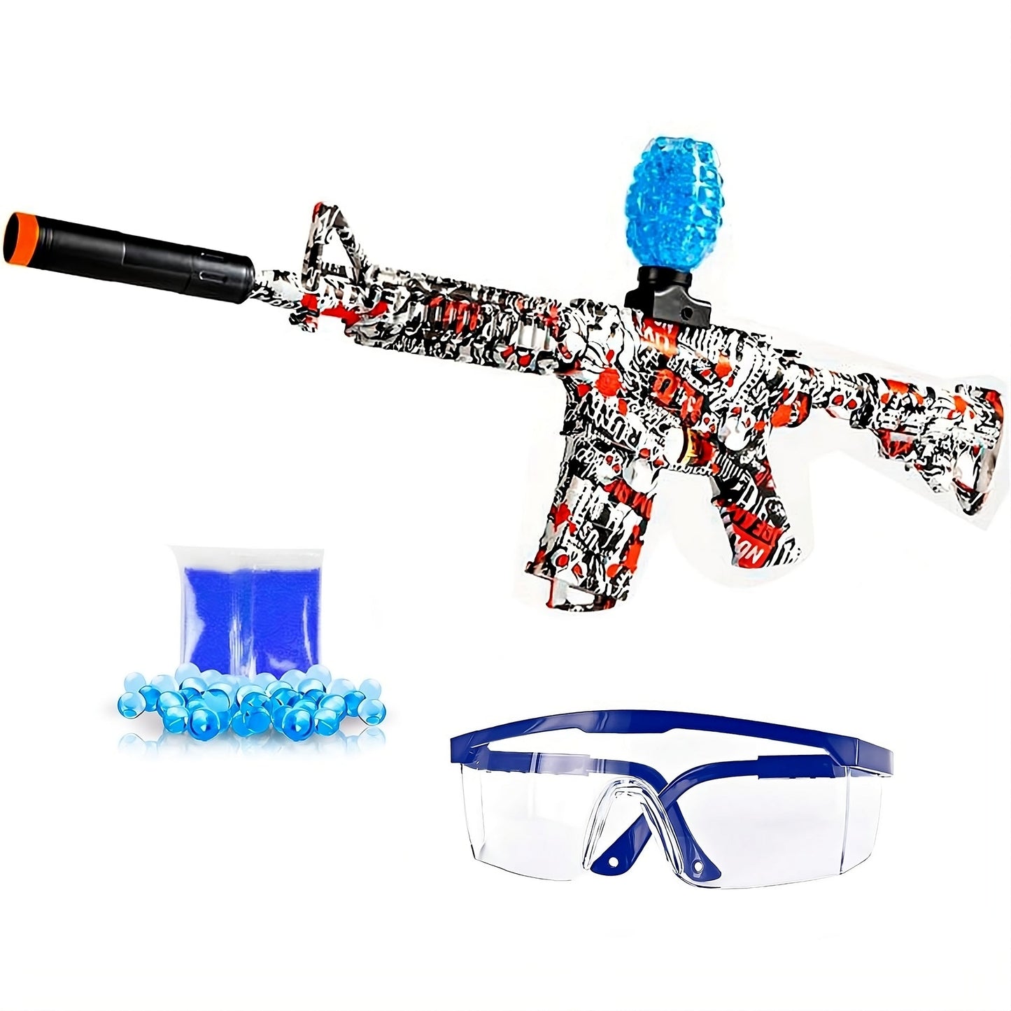 PISTOLA DE HIDROGEL®. ANSTOY ELECTRICO DE BOLAS DE GEL AEG AKM-47
