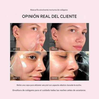 MEDICUBE - Mascarilla facial de colágeno para usar durante la noche