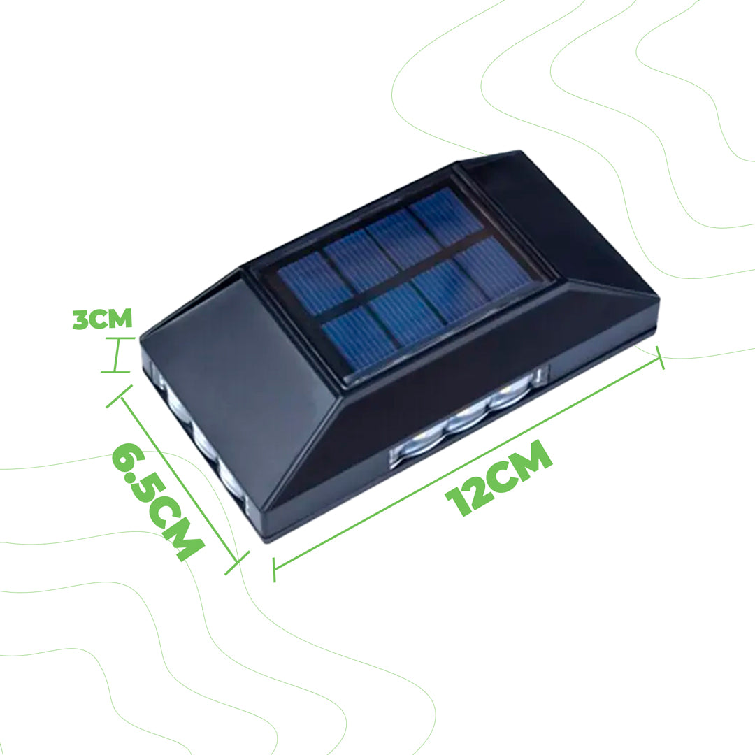 LÁMPARA SOLAR DE 6 LUCES