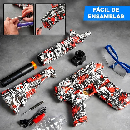 PISTOLA DE HIDROGEL®. ANSTOY ELECTRICO DE BOLAS DE GEL AEG AKM-47