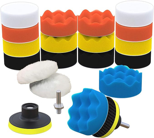 Kit Taladro Discos Para Polichar Pomos