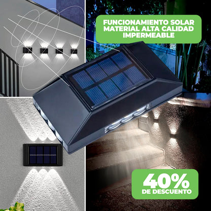 LÁMPARA SOLAR DE 6 LUCES