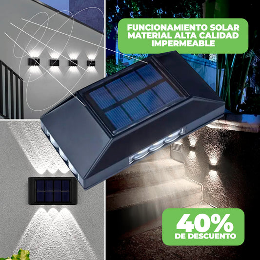 LÁMPARA SOLAR DE 6 LUCES