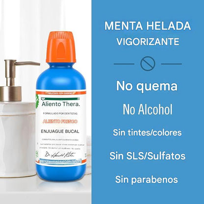 THERA BREATH - Enjuague Oral, Vigorizante Sabor A Menta Helada